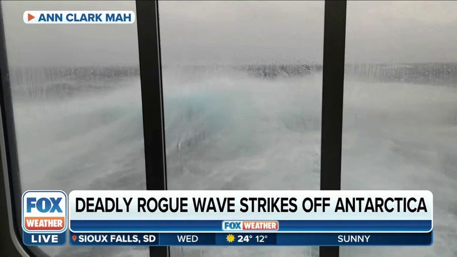 Rogue wave kills passenger after smashing into cruise ship