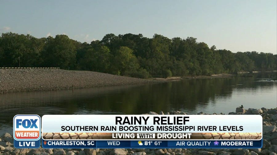 Southern rain boosting Mississippi River water levels