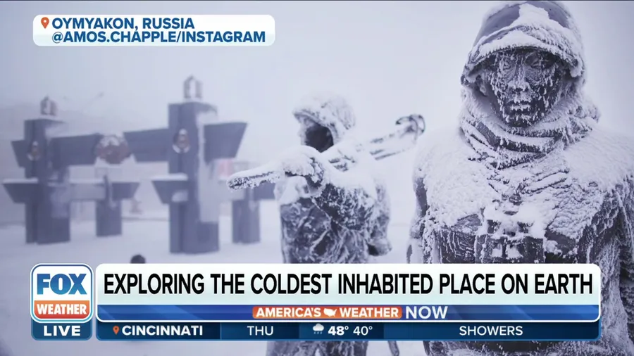 Frigid scenes from coldest inhabited place on Earth