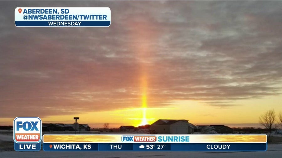 Sunrise snapshot in Aberdeen, South Dakota