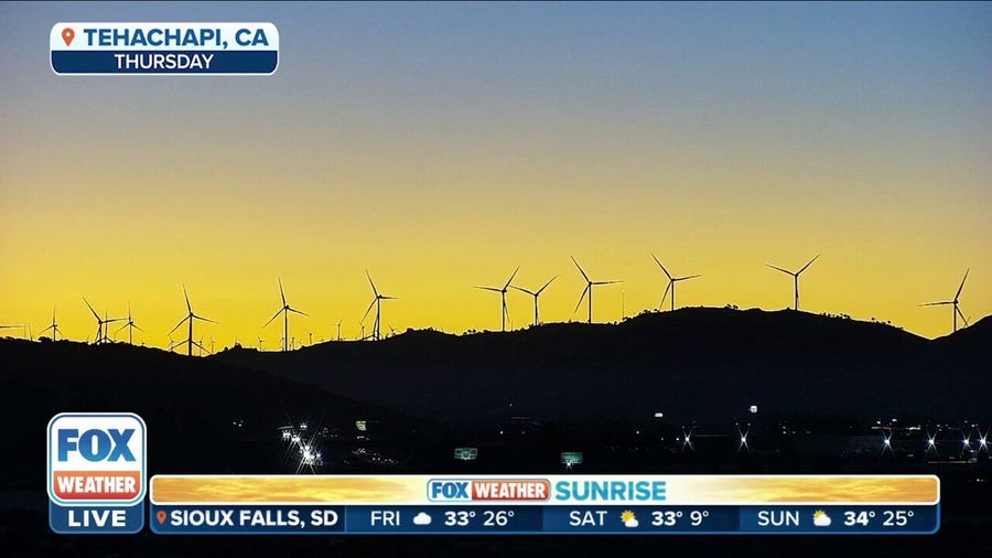 Sunrise snapshot from just north of Los Angeles
