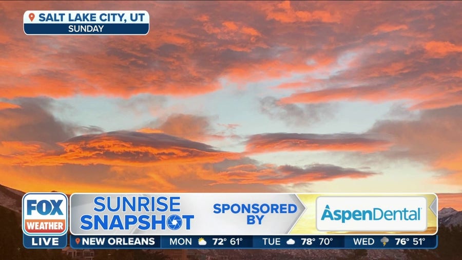 Sunrise snapshot from Salt Lake City, Utah