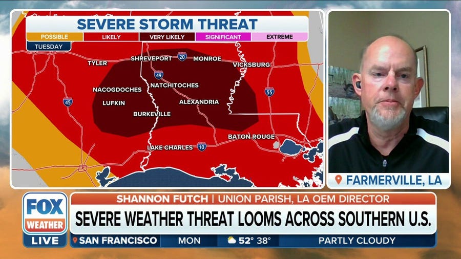 Louisiana readies for severe weather outbreak