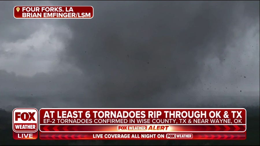 Tornado spotted in Four Forks, Louisiana