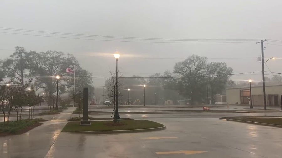 Tornado sirens wail in Hattiesburg, Mississippi