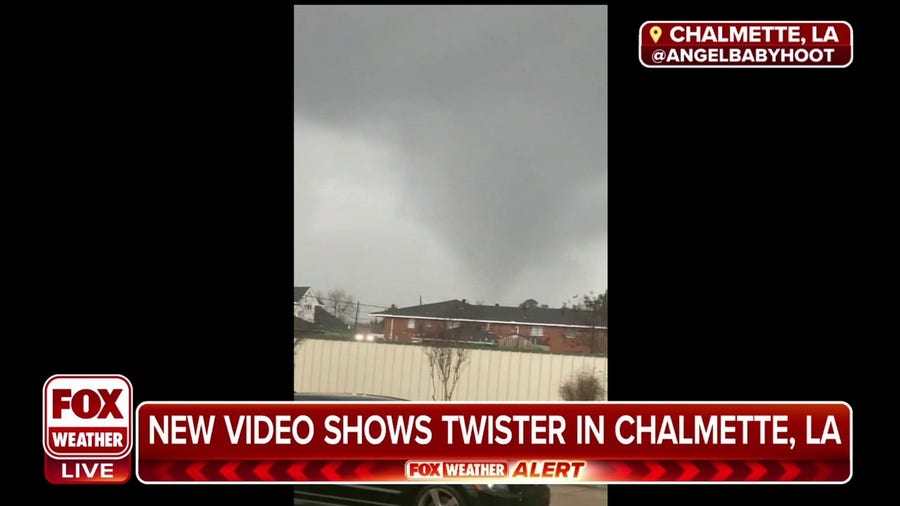 Tornado spotted in Chalmette, Louisiana