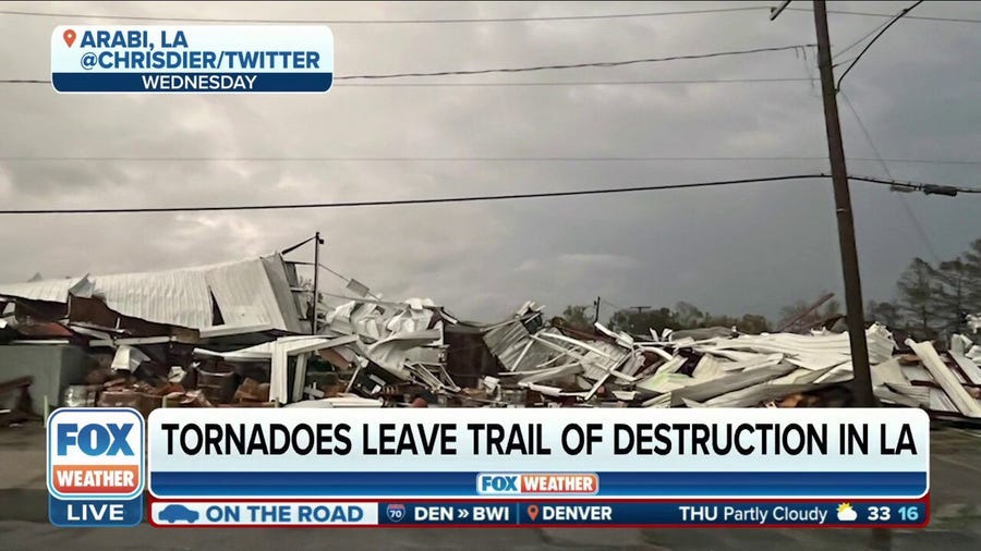 Damage assessments underway in Louisiana after severe outbreak