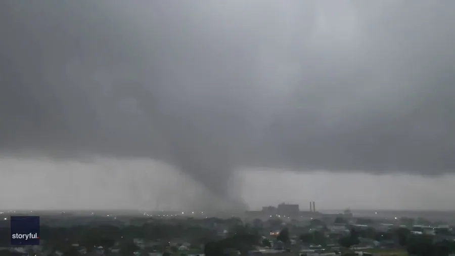 Watch: Drone captures video of tornado in New Orleans