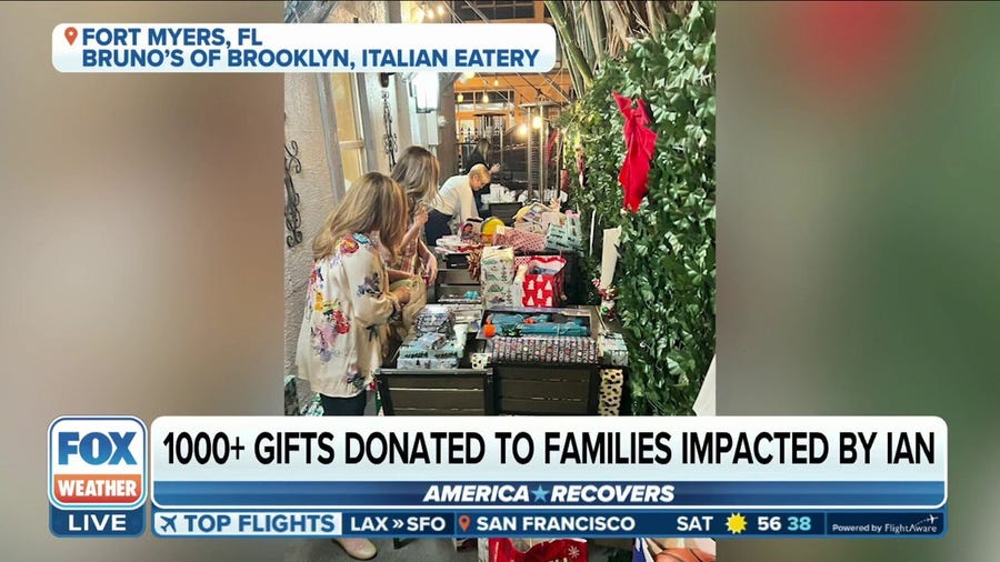 Florida restaurant distributes gifts to Ian-impacted families