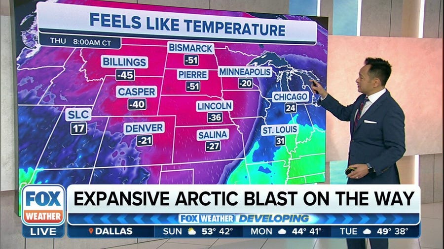 Wind Chill Alerts in effect as bitter blast of Arctic air set to invade the US
