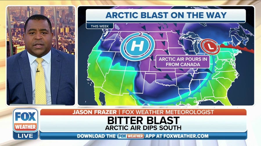 Dangerous blast of arctic air expected for much of U.S.