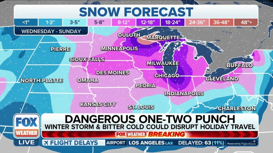 Winter storm to bring feet of snow, possible blizzard conditions to Plains, Great Lakes