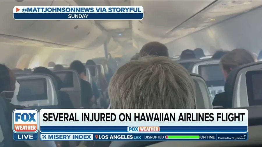 Dozens injured when Hawaiian Airlines flight encounters severe turbulence