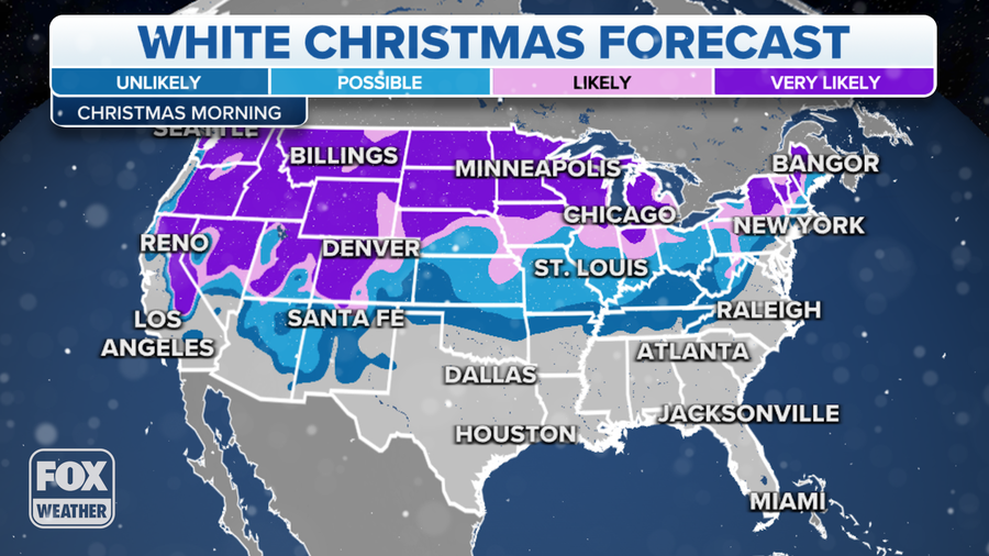 Dreaming of a white Christmas? Significant winter storm increases chances for much of nation