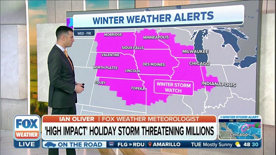 Blizzard conditions expected in Plains, Great Lakes later in week