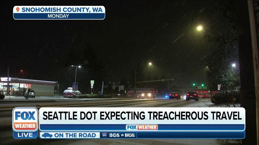 Mix of snow and rain will make travel difficult across Seattle area