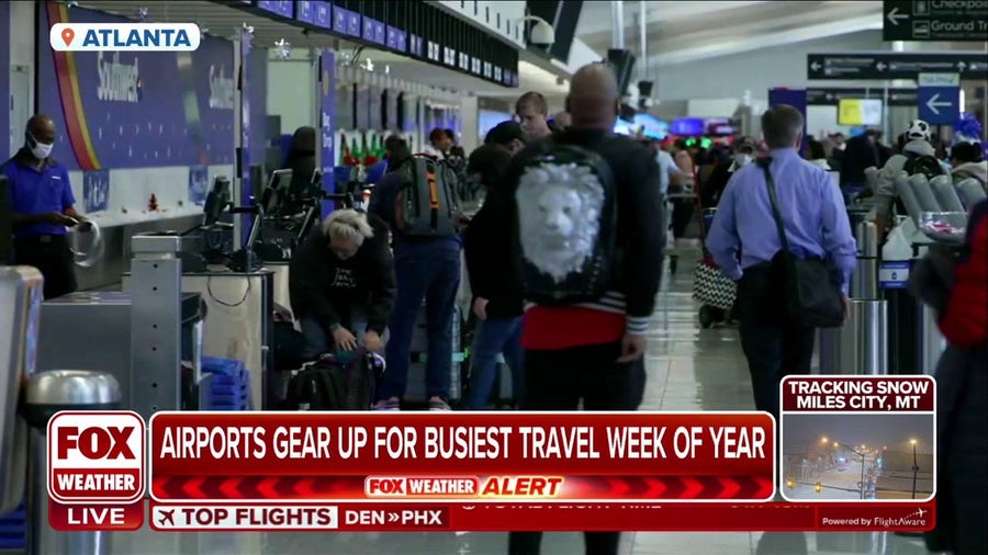 Airports gear up for busiest travel week of year as winter storm looms