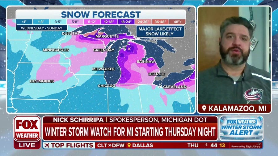 Michigan DOT: 'Blowing snow our main concern' with winter storm