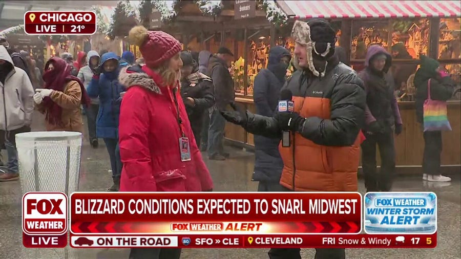 Christmas market in Chicago forced to close due to winter storm