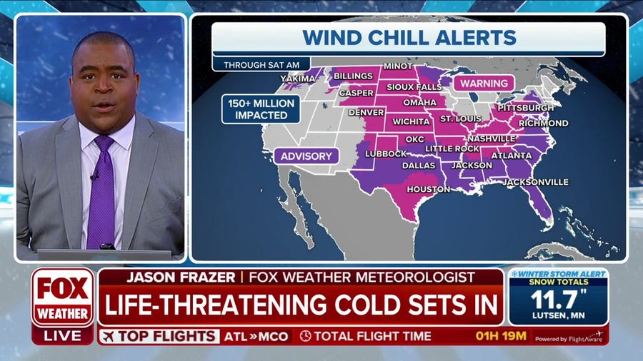 150 million people under Wind Chill alerts as life-threatening cold sets in