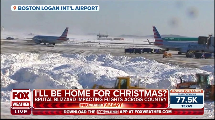Christmas week blizzard impacting flights across the U.S.