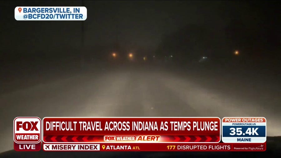 Indiana DOT urging residents to stay off roads as travel will be difficult