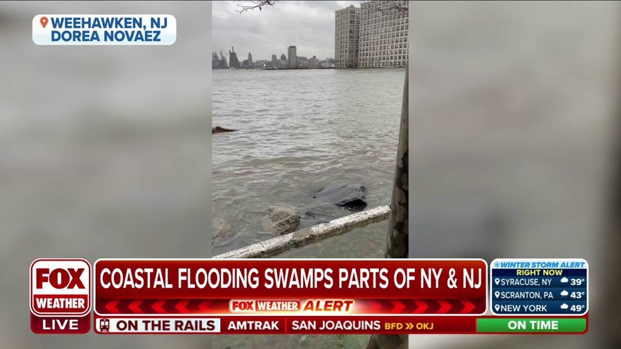 Coastal flooding swamps parts of New York and New Jersey