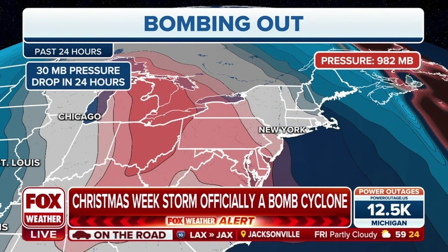 Christmas week blizzard officially a bomb cyclone