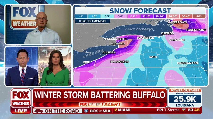 Bomb cyclone bringing blizzard, whiteout conditions across Buffalo
