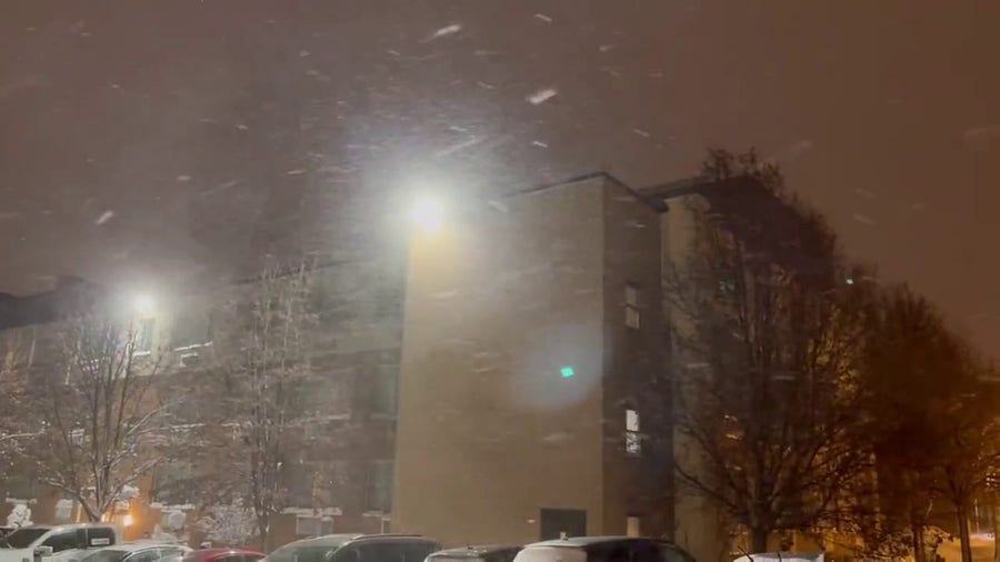 Watch: Blowing lake-effect snow in Watertown, New York