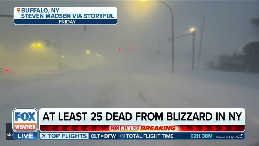 Death toll from historic blizzard in western New York climbs to at least 25