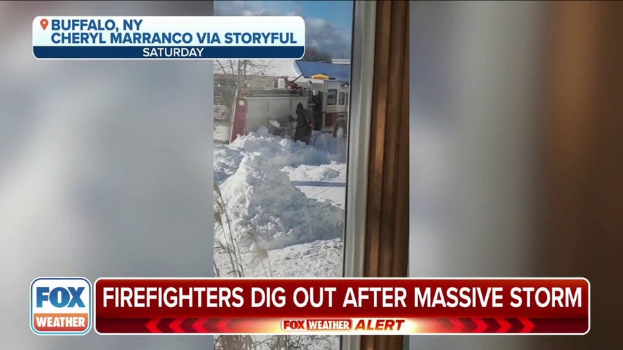 New York firefighters dig out from blizzard this weekend