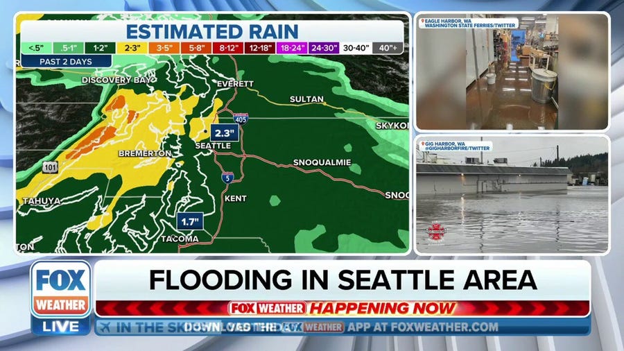 King tides and flooding rains pound the Pacific Northwest