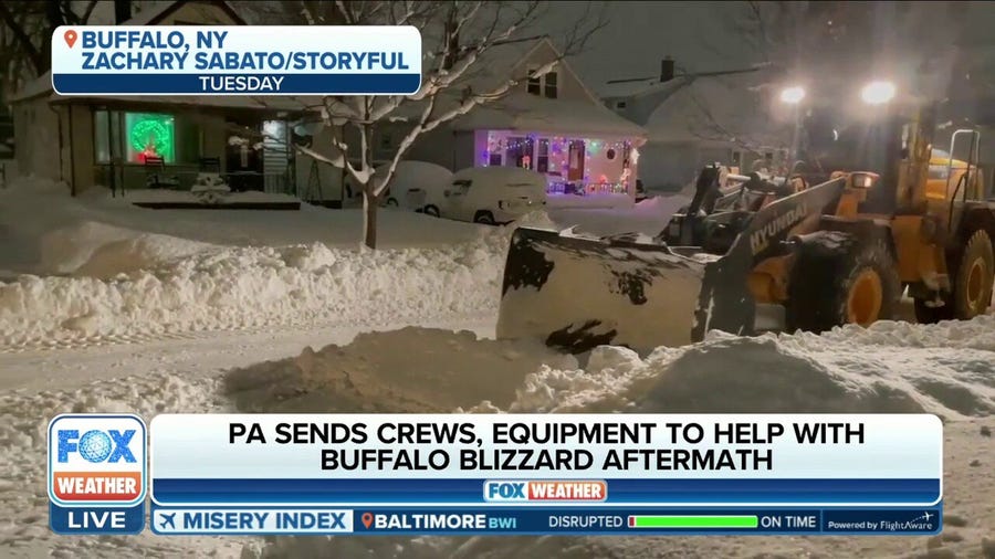 Pennsylvania DOT crews help Buffalo clean up from historic blizzard