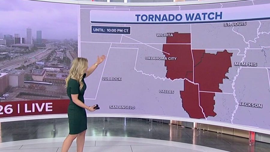 Tornado Watch extends into eastern Oklahoma, southeast Kansas
