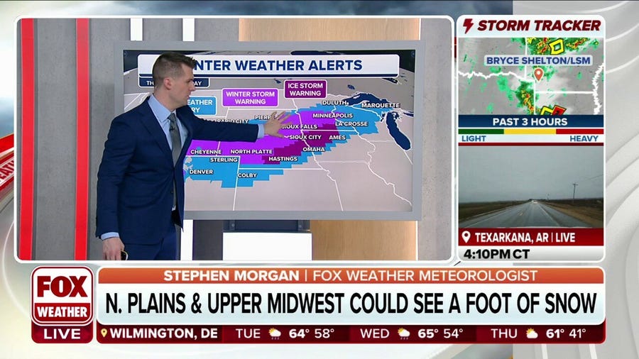 Moderate to significant snow for Plains, upper Midwest with winter storm