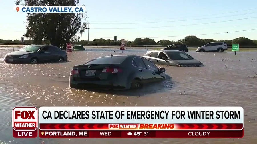 California under a State of Emergency as Pineapple Express storm rains down