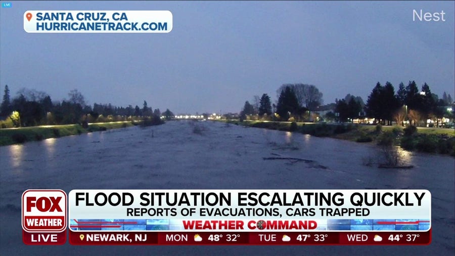 Life-threatening atmospheric river slamming CA, reports of evacuations, cars trapped