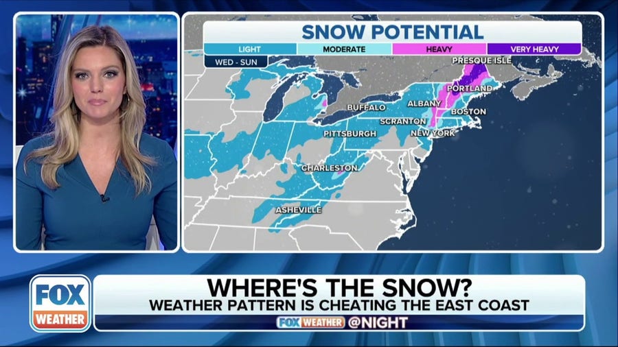 Northeast snow potential later in week