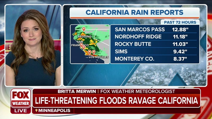 Life-threatening floods ravage CA as more rain is expected for the state