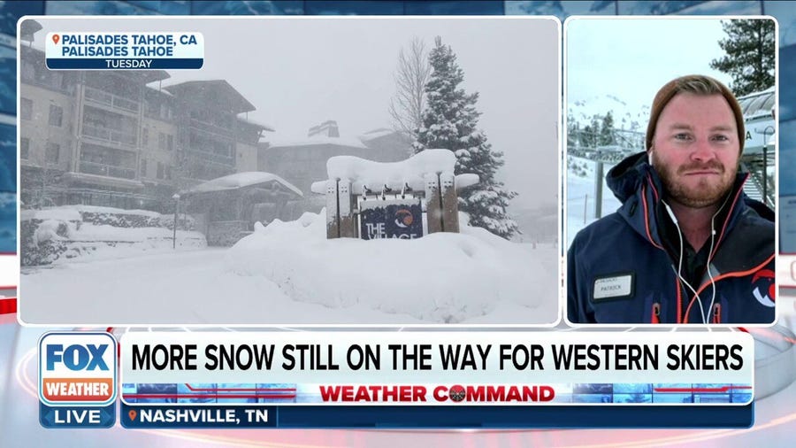 Palisades Tahoe ski resort receives 8+ feet of new snow since New Year