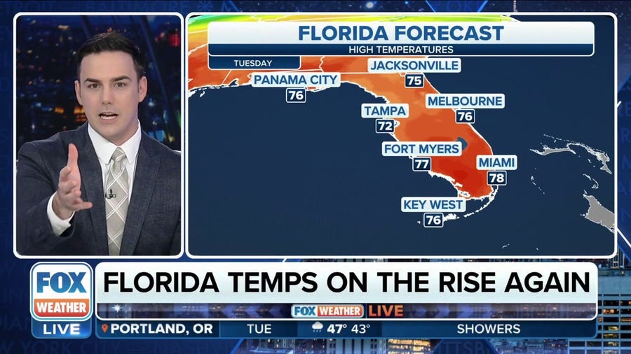 Warmer weather ahead for Florida