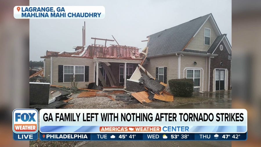 'Came back with nothing': Family loses rental home due to Lagrange, GA tornado