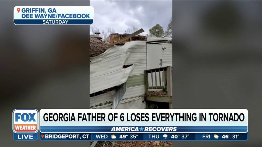 'There's nothing salvageable': Strong tornado destroys Georgia family's home