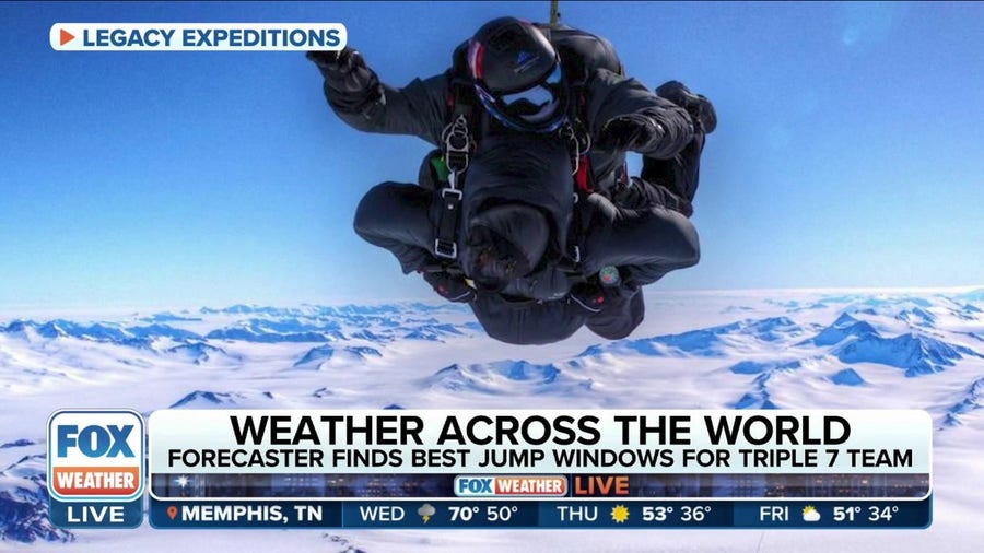 Veterans skydive around the globe in different weather