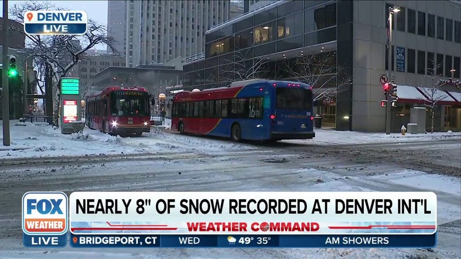 Denver faces dangerous commute as winter storm moves across region