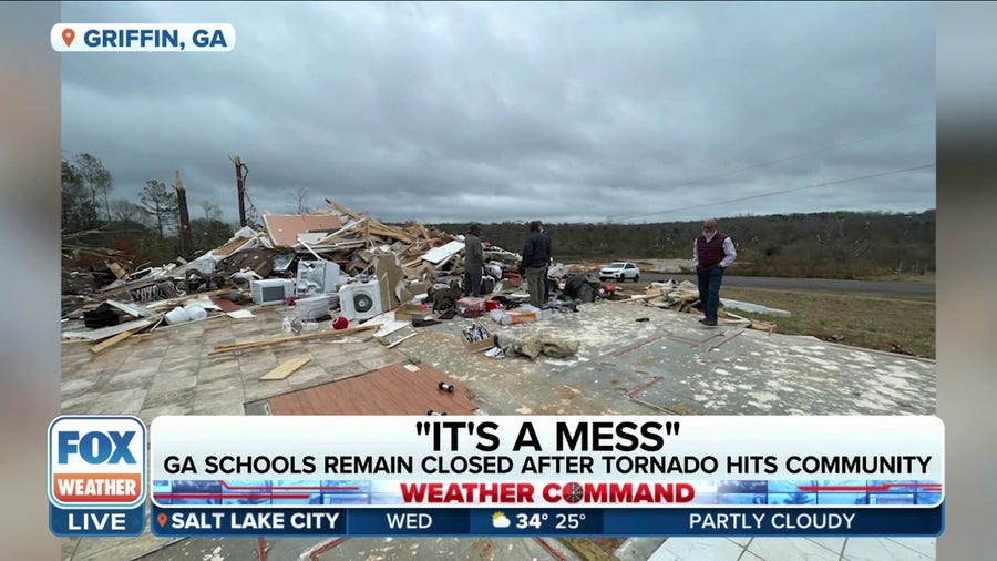 Some schools in Georgia remain closed after tornado hits community, students displaced from homes