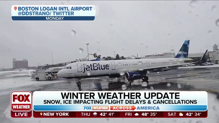Winter weather causing air travel disruptions in US