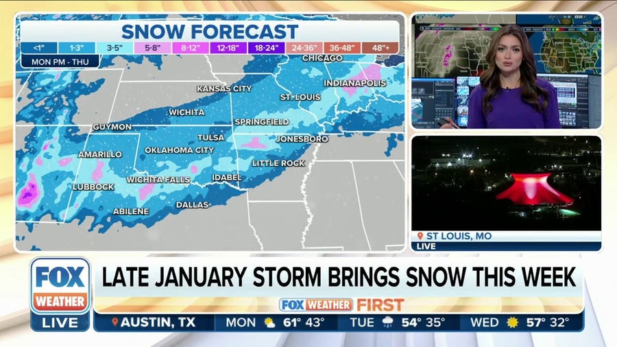 Next winter storm to dump snow from Texas to Northeast