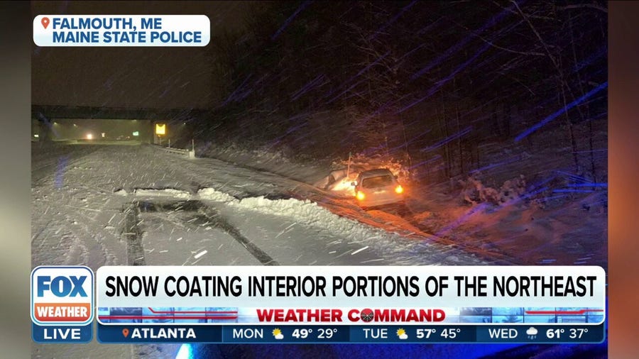Snow causing multitude of problems across parts of interior Northeast